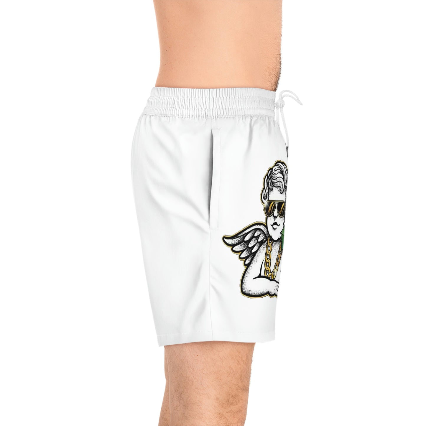 Men's Mid-Length Swim Shorts (AOP) - Nick&Sind