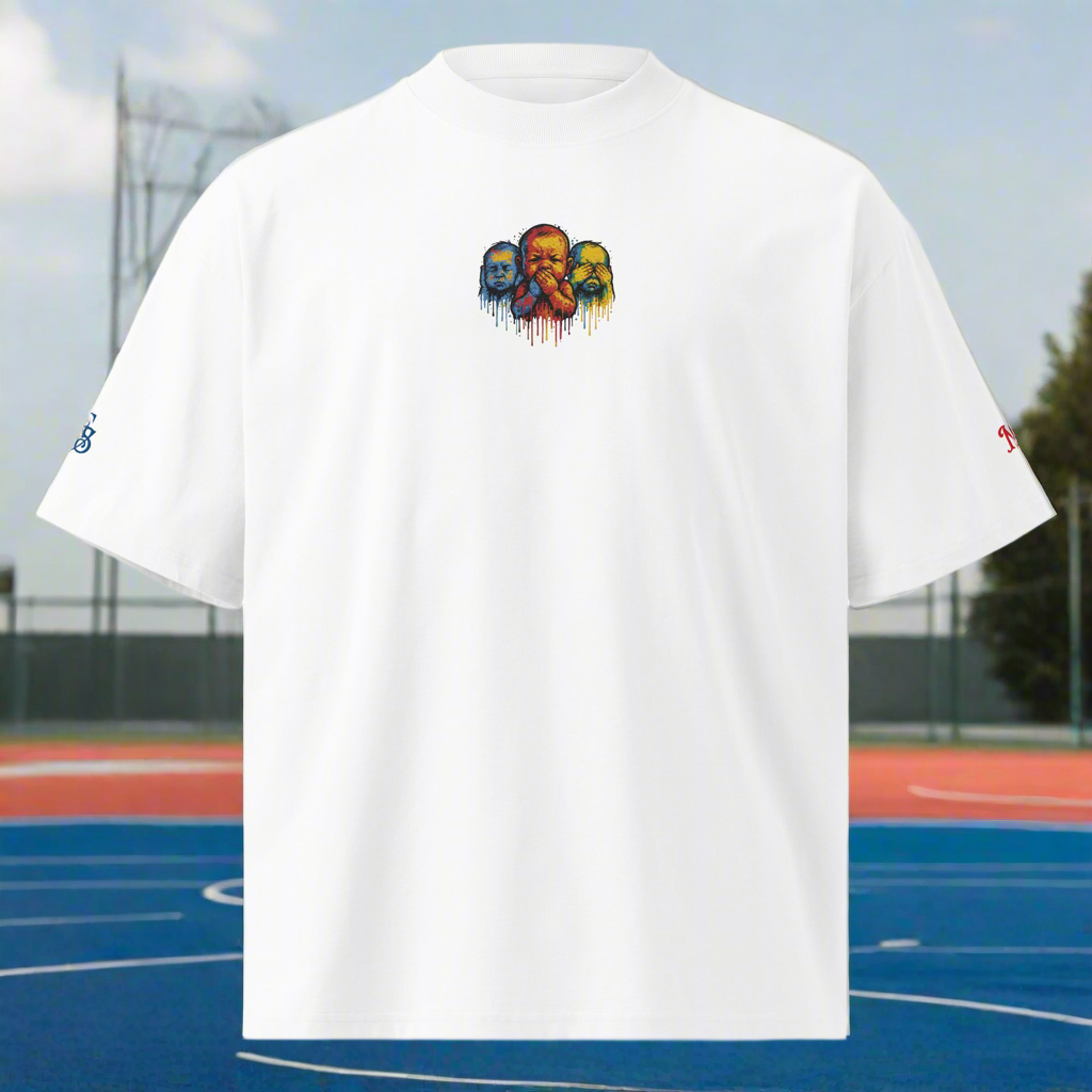 No Evil Drip – High Neck Oversized Tee (Limited Drop)