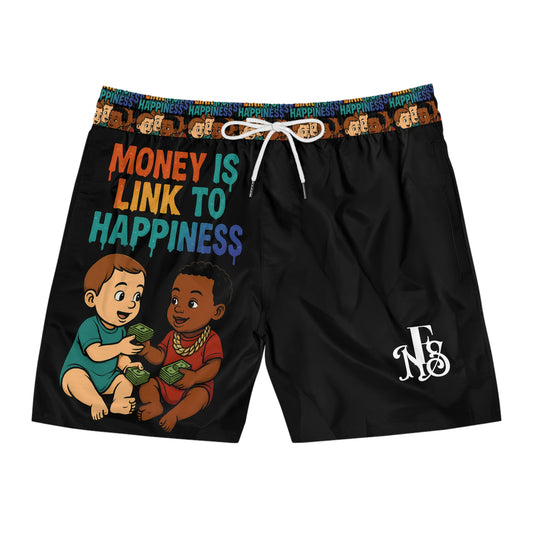 Shorts - 'Money Is Link to Happiness' - NOTHING FAKE SURVIVES™ (NFS)