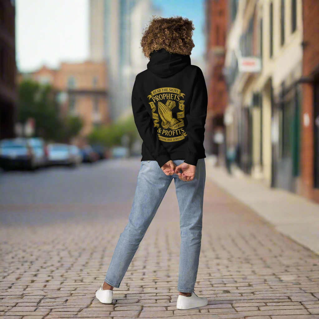 Prophets & Profits Hoodie (Embroidery + DTG)