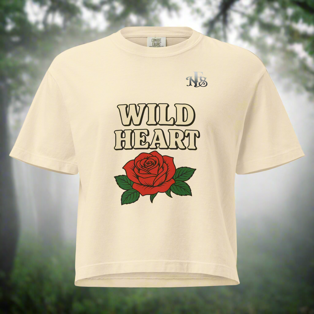 Wild Heart Damen Heavyweight Boxy T-Shirt