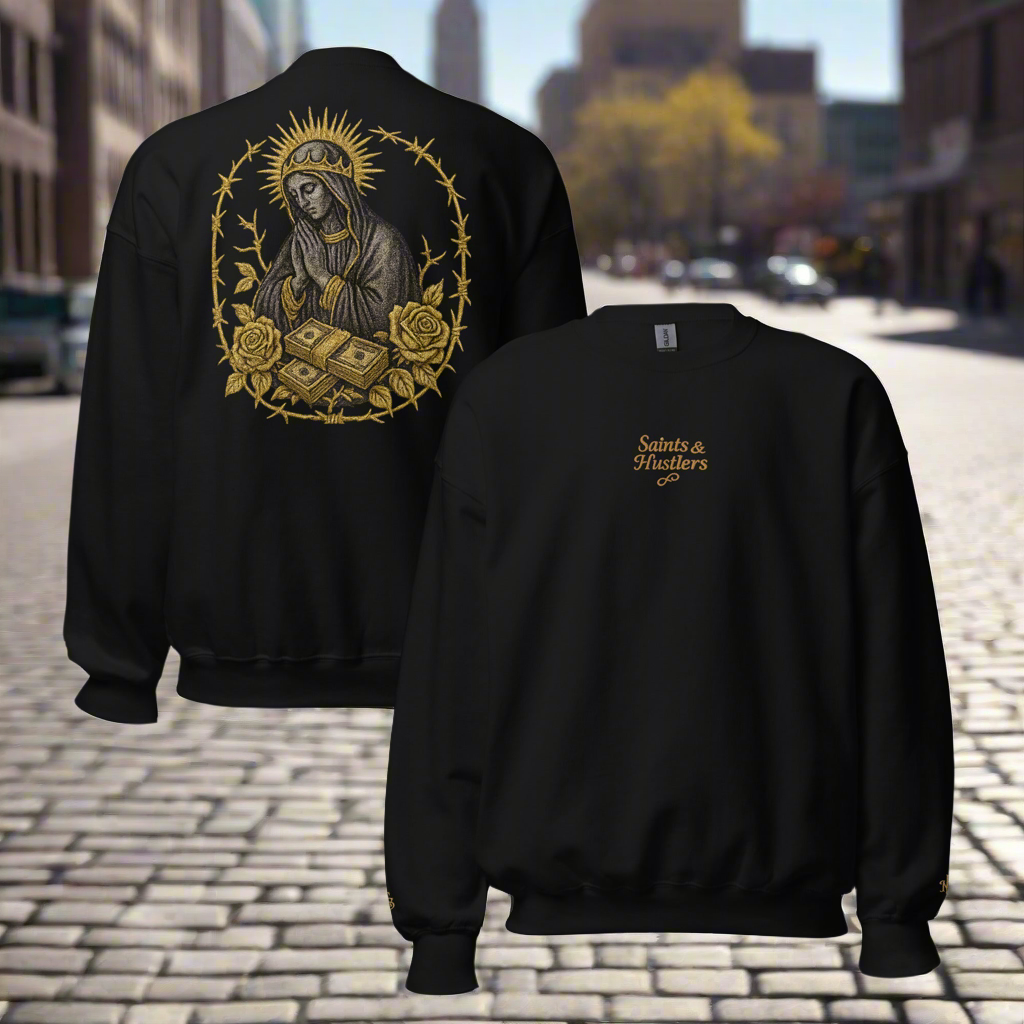Saints & Hustlers embroidered & dtg print