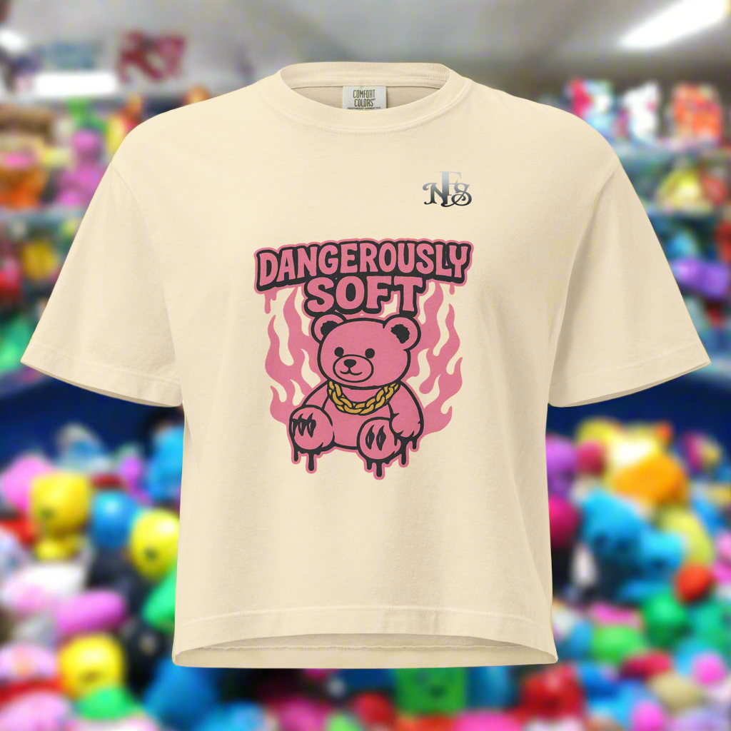 Women’s Dangerously Soft T-shirt by NOTHING FAKE SURVIVES™ with a relaxed fit and stylish design, ideal for casual wear.