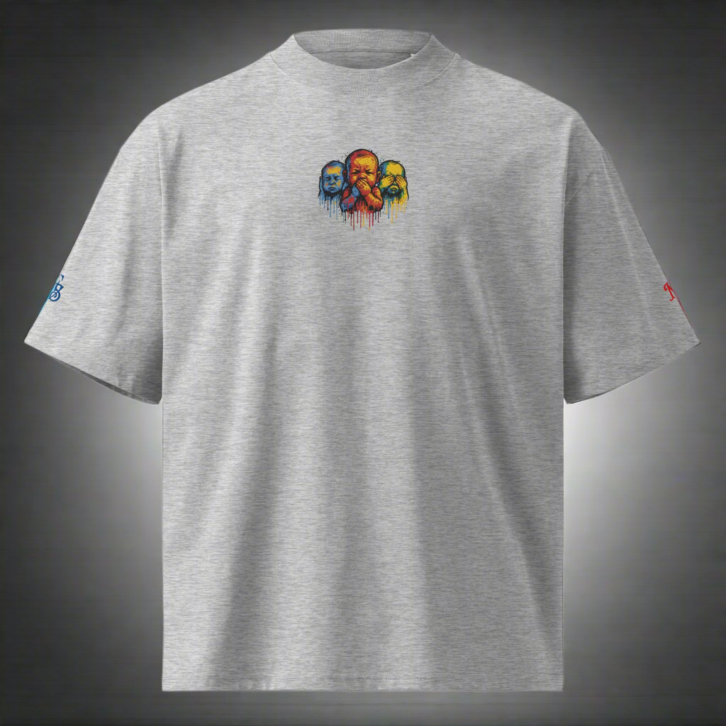 No Evil Drip – High Neck Oversized Tee (Limited Drop)