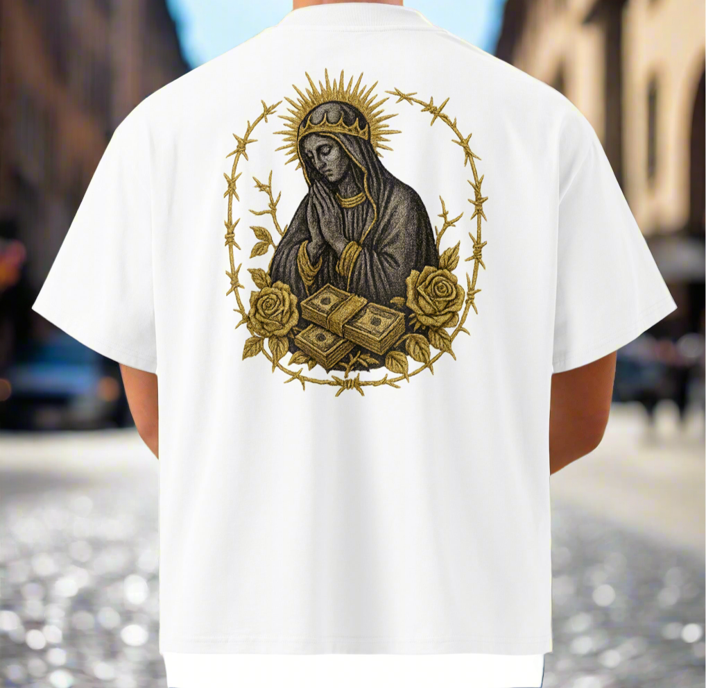 Saints & Hustlers – Premium High Neck Oversized Tee (DTG Limited Edition)