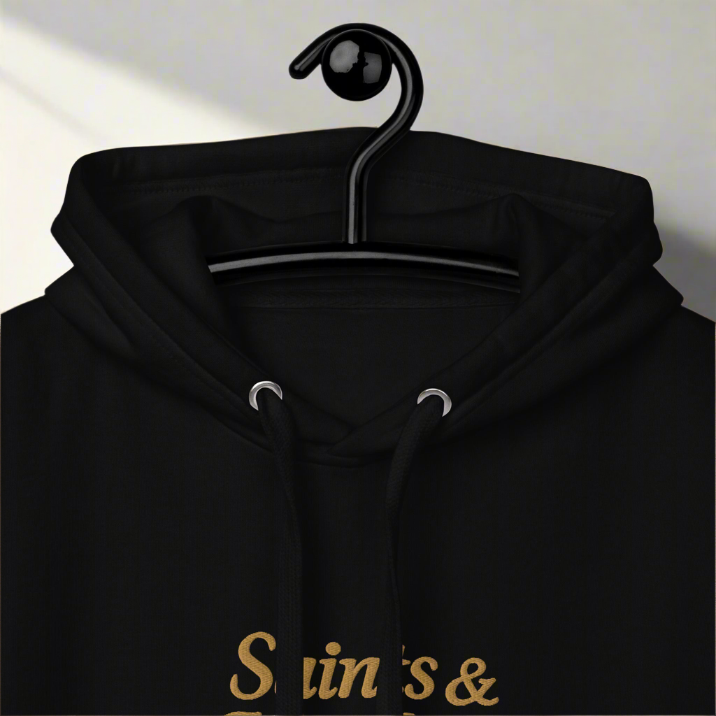 Saints & Hustlers – Sacred Hustle Hoodie (Embroidery + DTG)