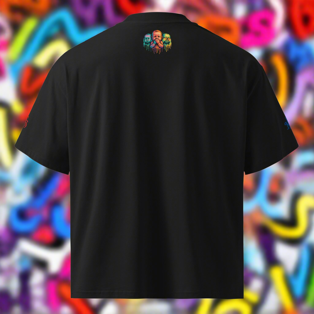 No Evil Drip – High Neck Oversized Tee (Limited Drop)