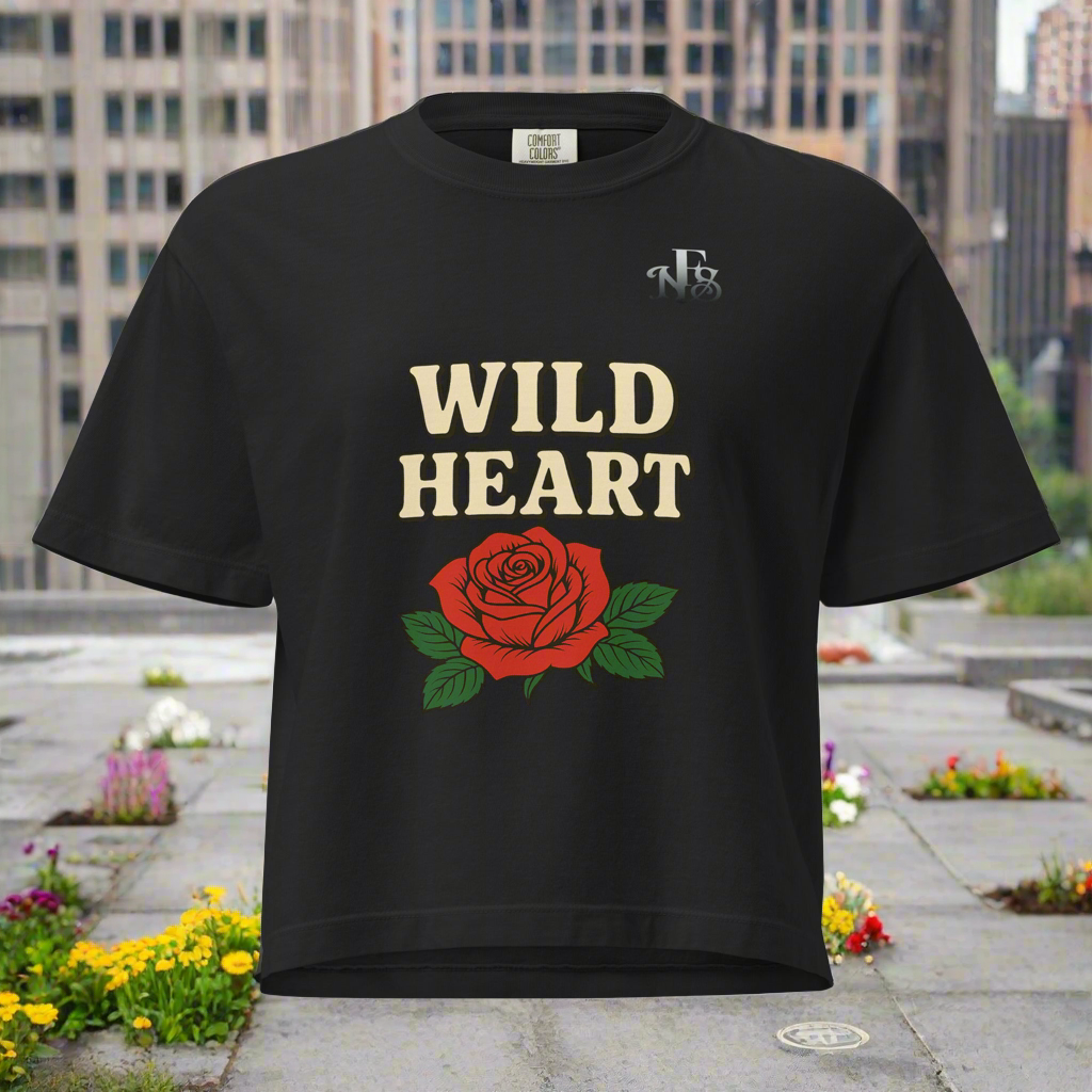 Wild Heart Damen Heavyweight Boxy T-Shirt