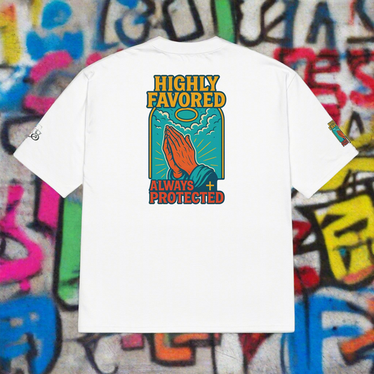 “Chosen & Covered” Oversized heavyweight t-shirt