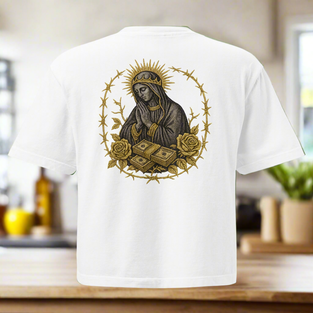 Women’s Crop Top Tee – Saints & Hustlers