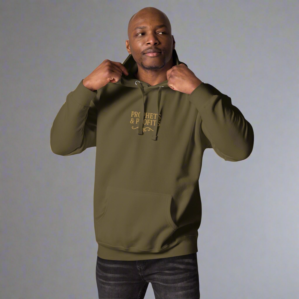 Prophets & Profits Hoodie (Embroidery + DTG)