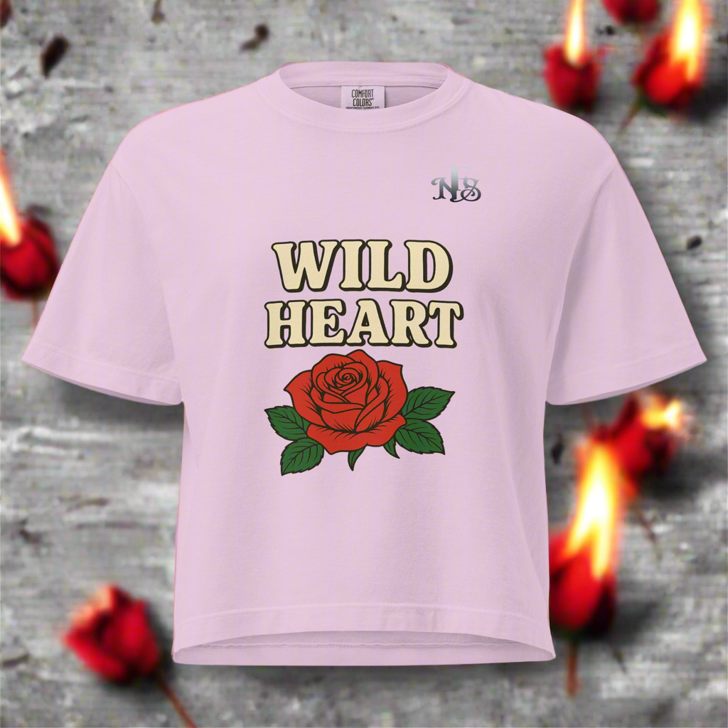 Wild Heart Women’s Crop Top tee